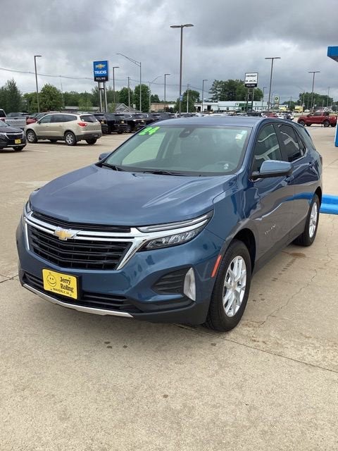 2024 Chevrolet Equinox LT in Lakeshore Blue Metallic — front three-quarter view